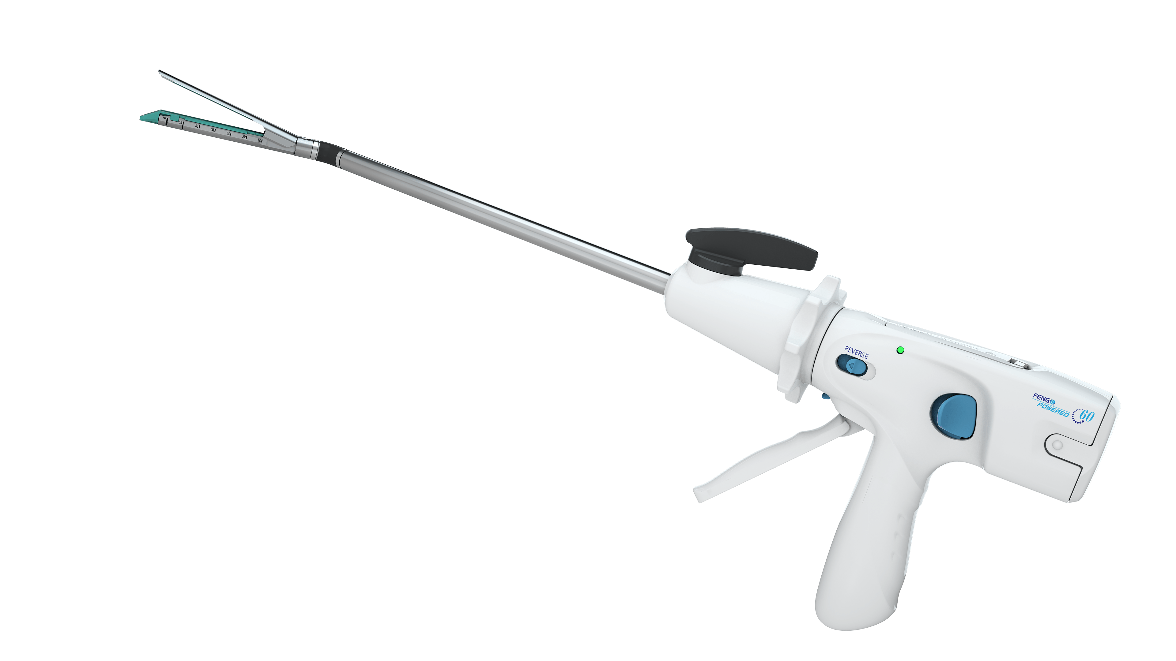 蓝电 电动腔镜切割吻合器 产品概述: 击发过程简化,通过触发电动按键